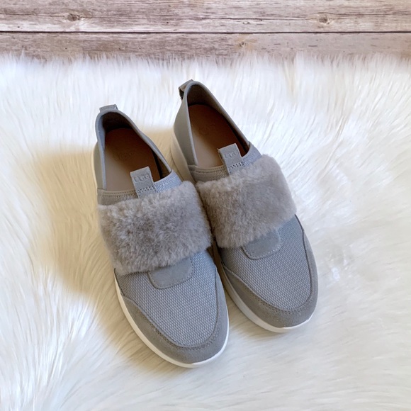 UGG Seal Pico Sneaker With Genuine Shearling Trim - Picture 2 of 6